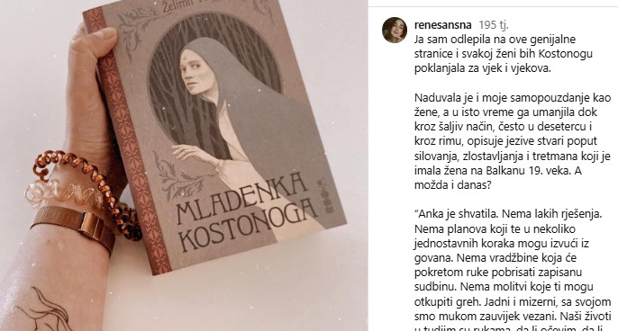 Instagram reakcija na Mladenku kostonogu, 8