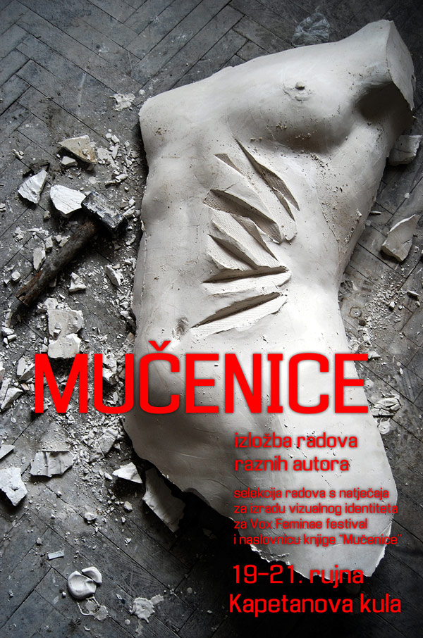 Izložba Mučenice, plakat